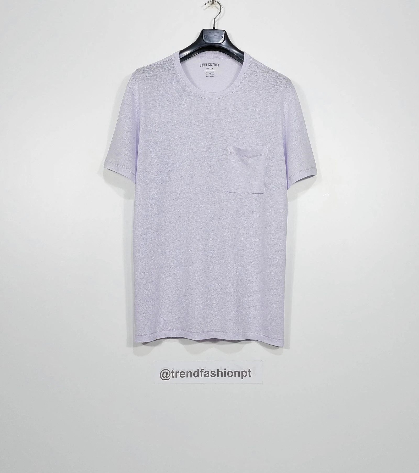 Todd Snyder linen pocket tshirt - lilac L